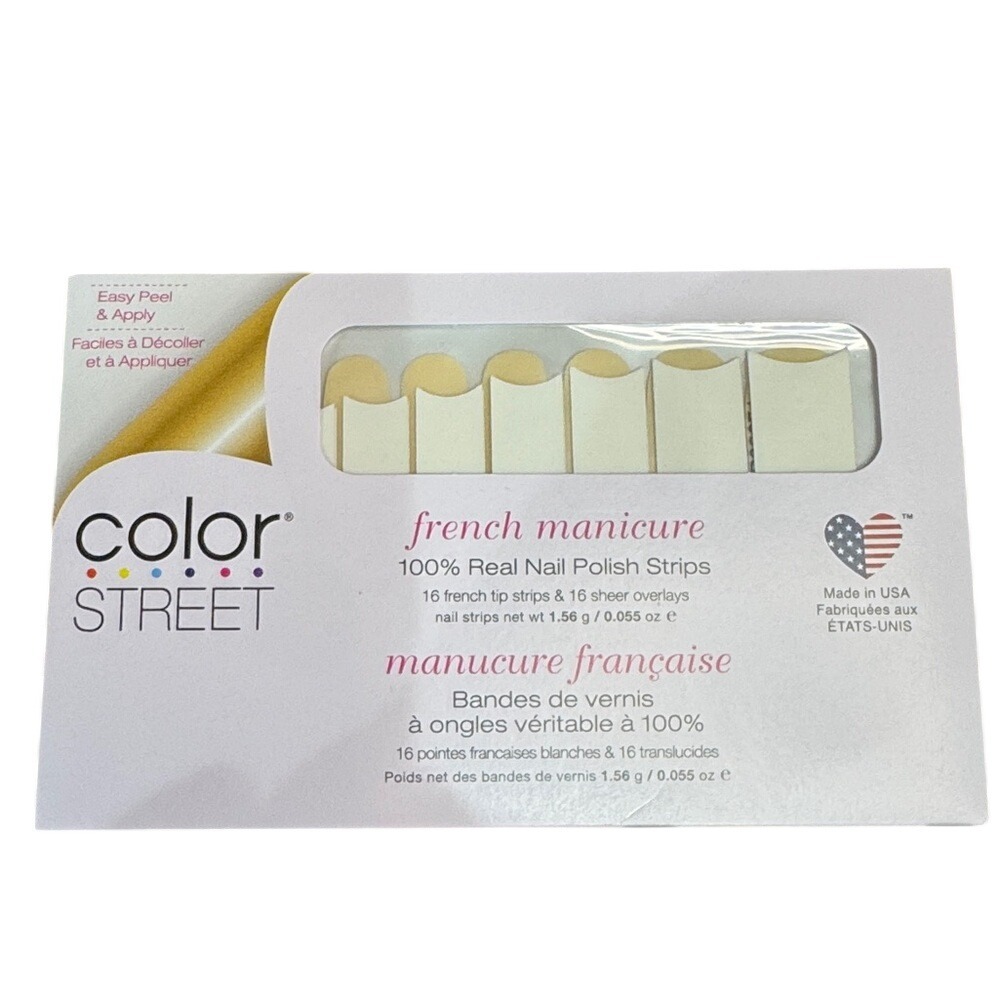 Color Street City of Love French Manicure Nailβ Polish Strips FTC060 New